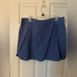 Croft & Barrow Blue Star Pattern skort
